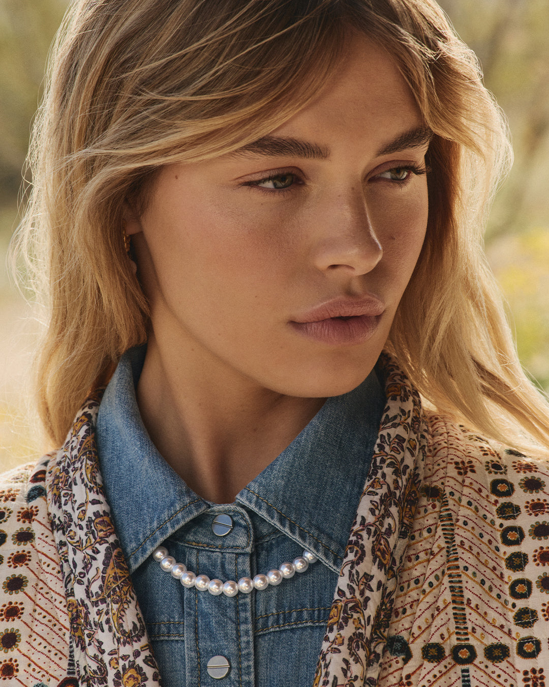 Finley Pearl Matinee Necklace || option::18k Gold Plated