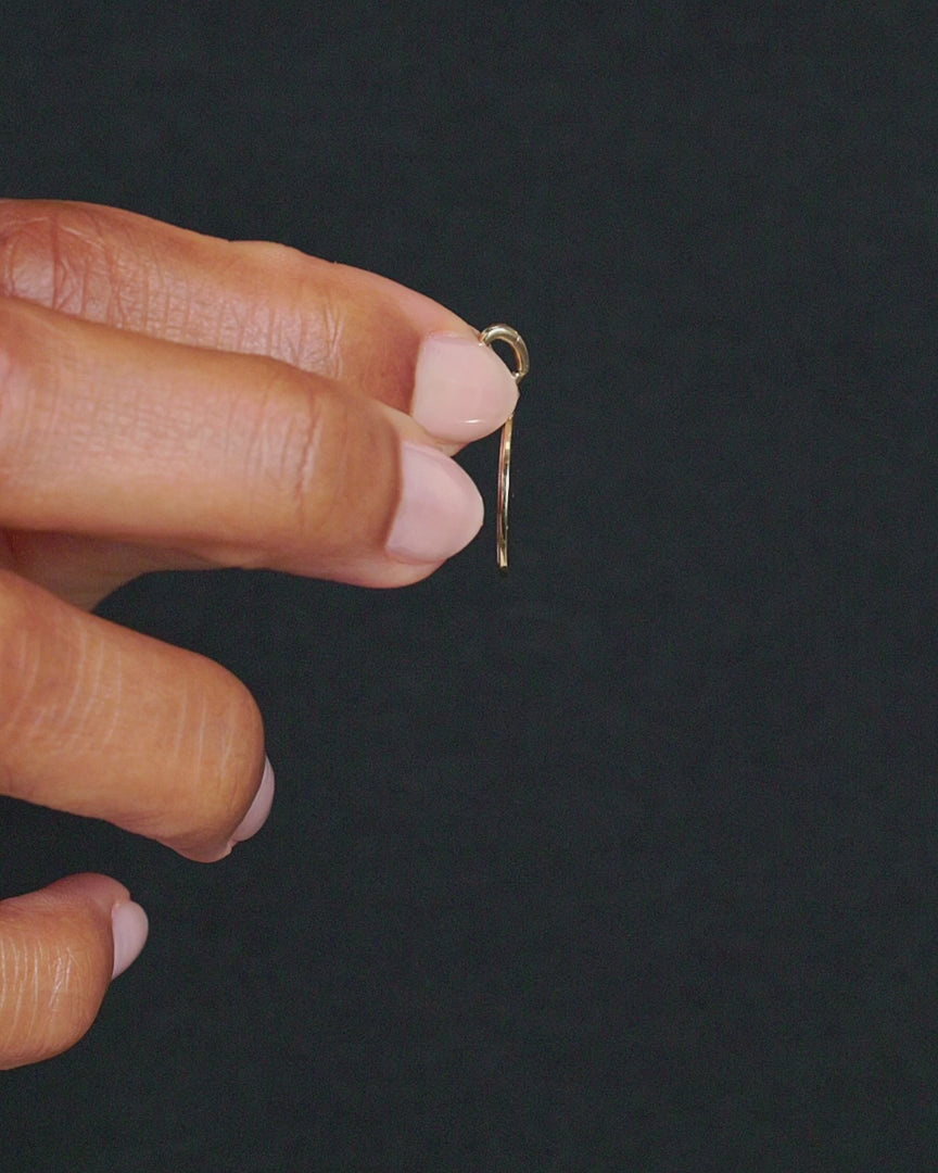 14k Gold Diamond Heartful Charm || option::14k Solid Gold