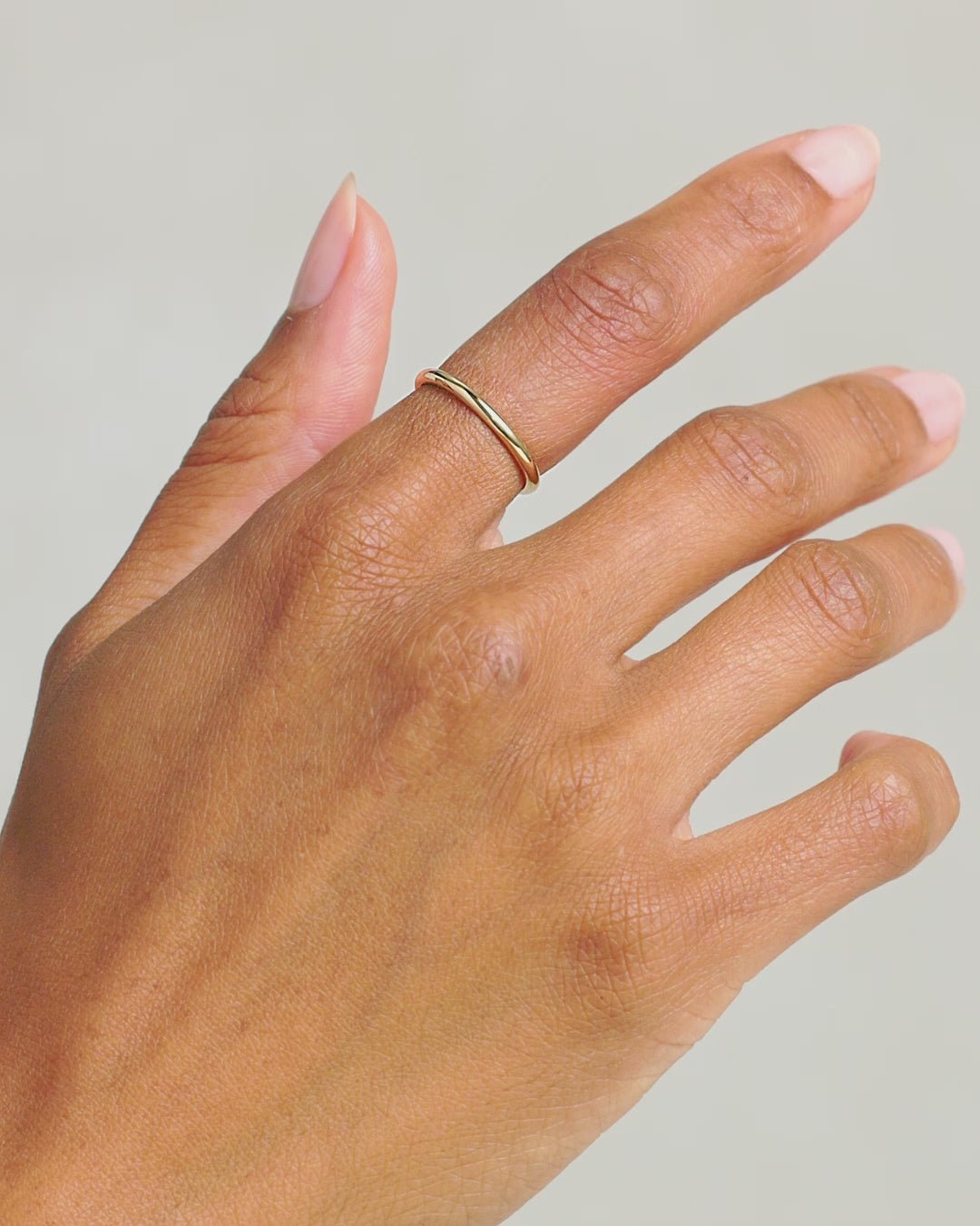 14k Gold Lou Helium Ring || option::14k Solid Gold