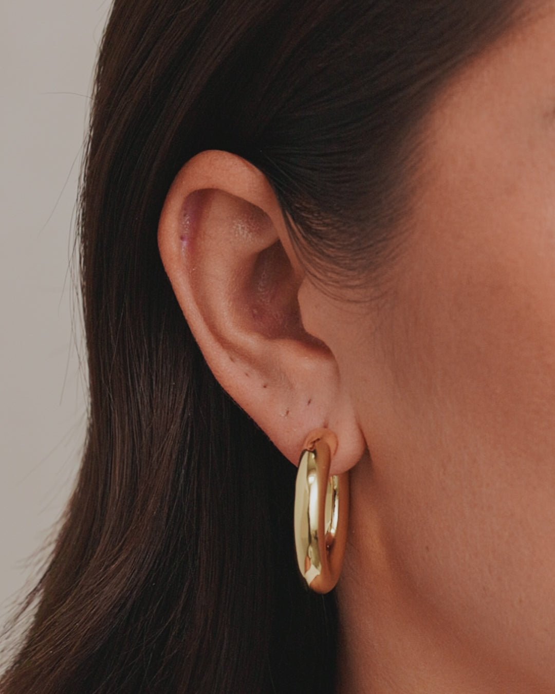 Lou Statement Hoops || option::Gold Plated