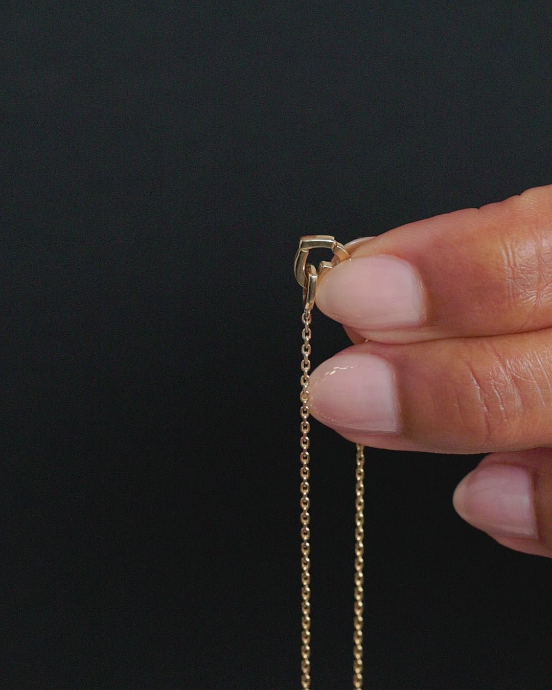 14k Gold Parker Heart Necklace || option::14k Solid Gold