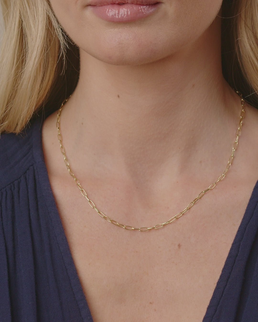 Gold | gorjana jewelry | Parker Mini Necklace | chain link necklace