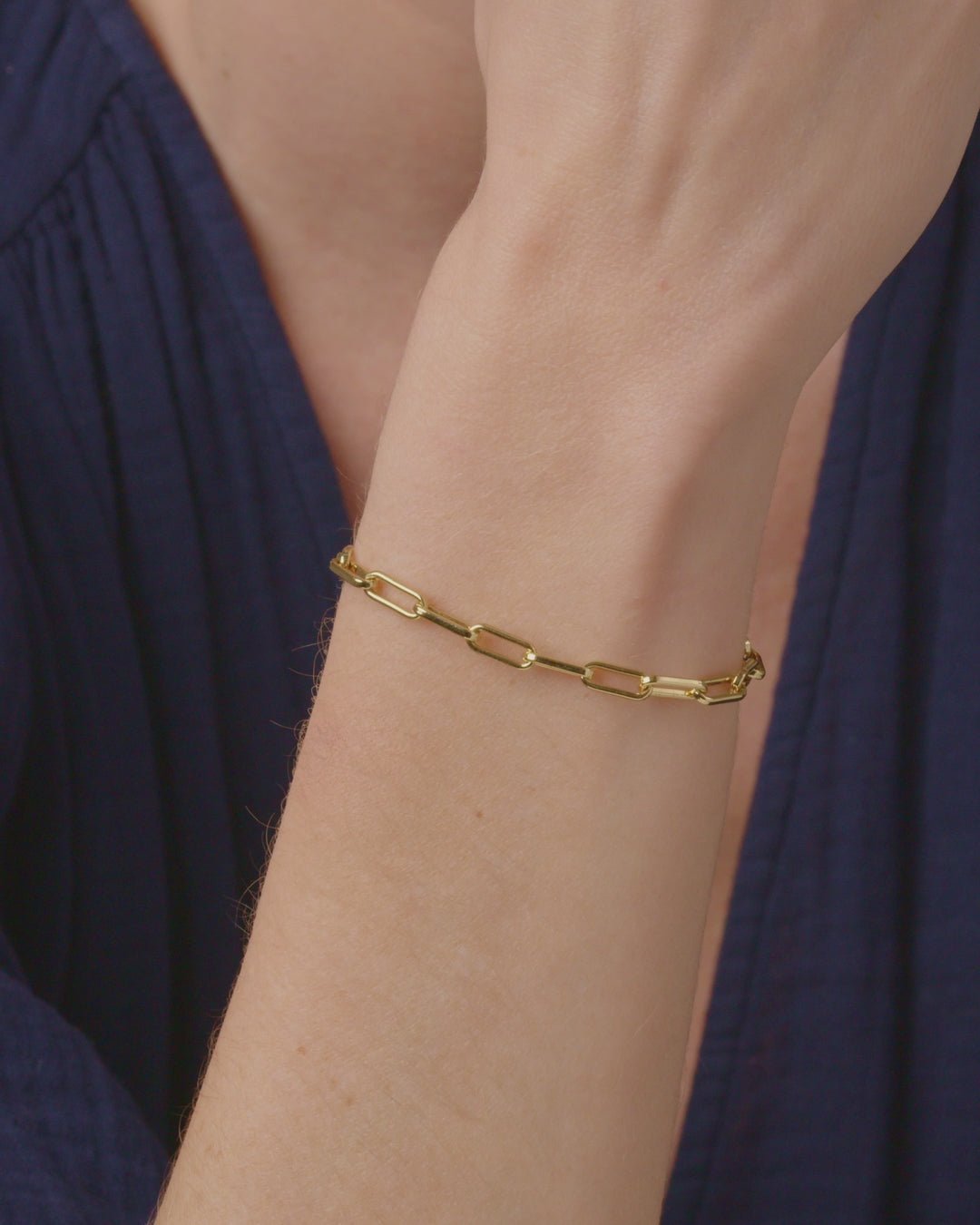 Gold | gorjana Jewelry | Parker Bracelet, Gold Chain Bracelet, Chain link bracelet
