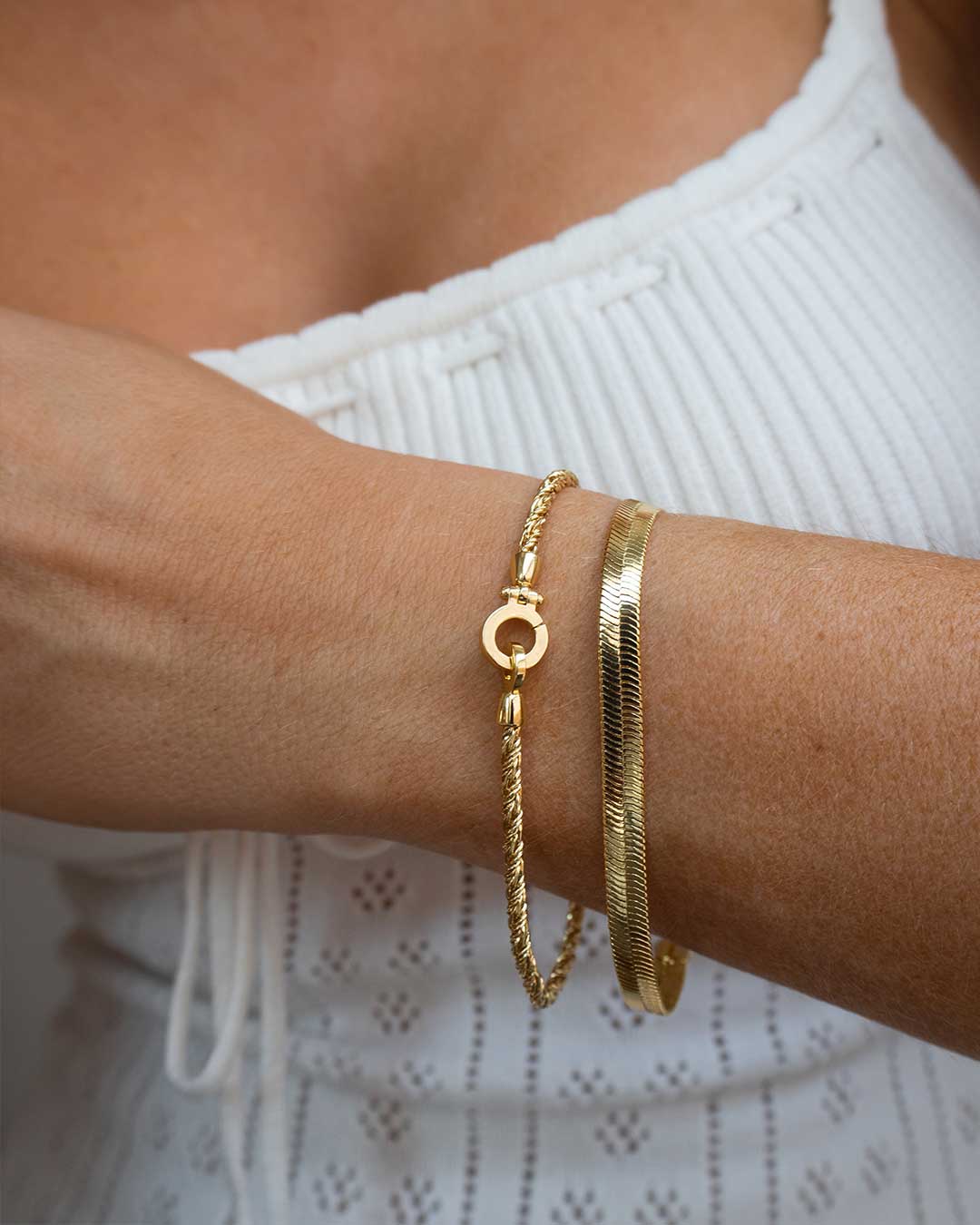 @samanthafurno in the Marin Bracelet and Venice Bracelet. 
