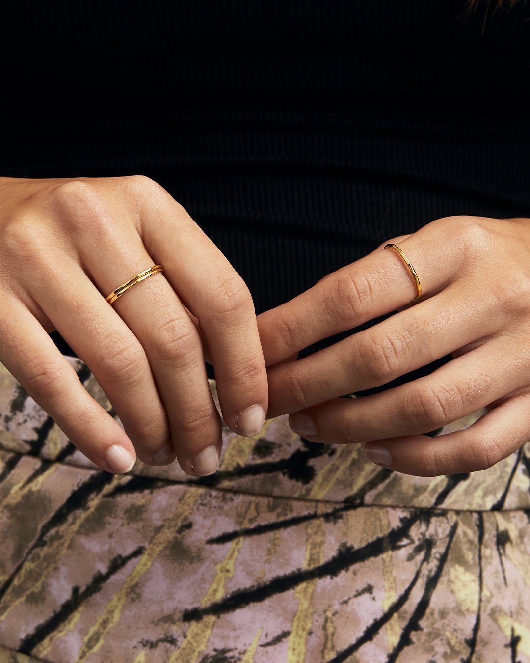 G Ring set || option::Gold Plated