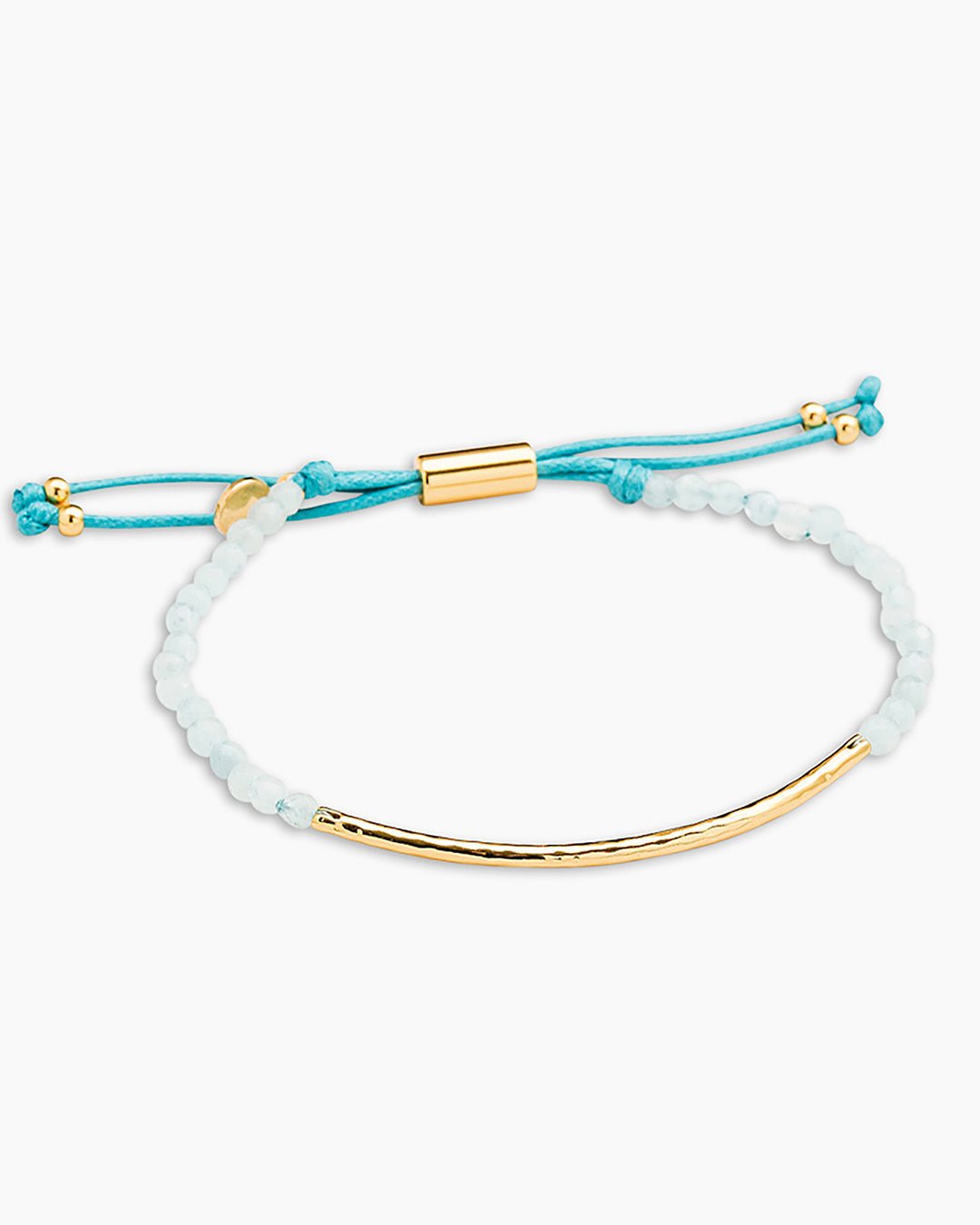 Power Gemstone Bracelet for Truth || option::Gold Plated, Aquamarine