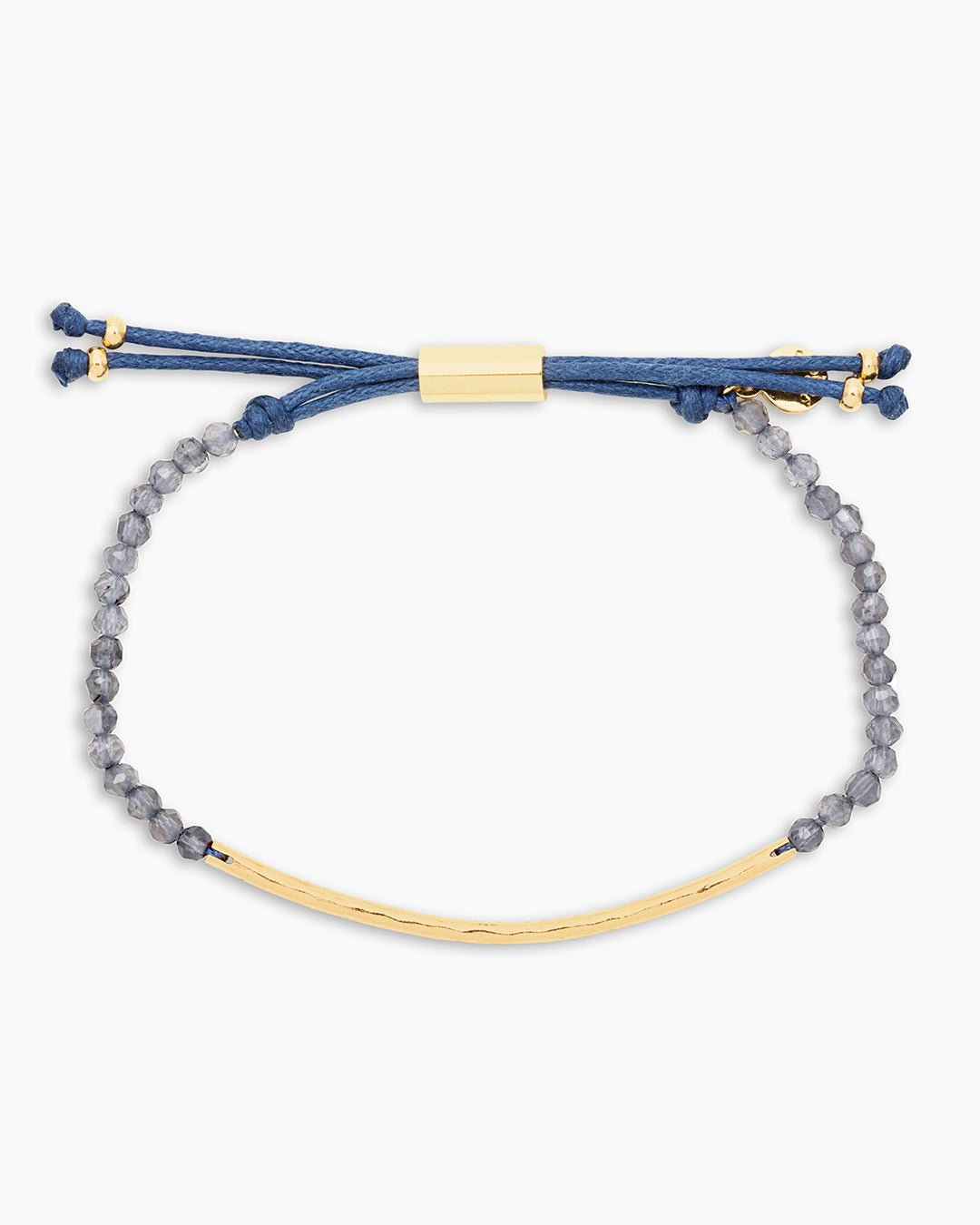 Power Gemstone Bracelet for Focus || option::Gold Plated, Iolite