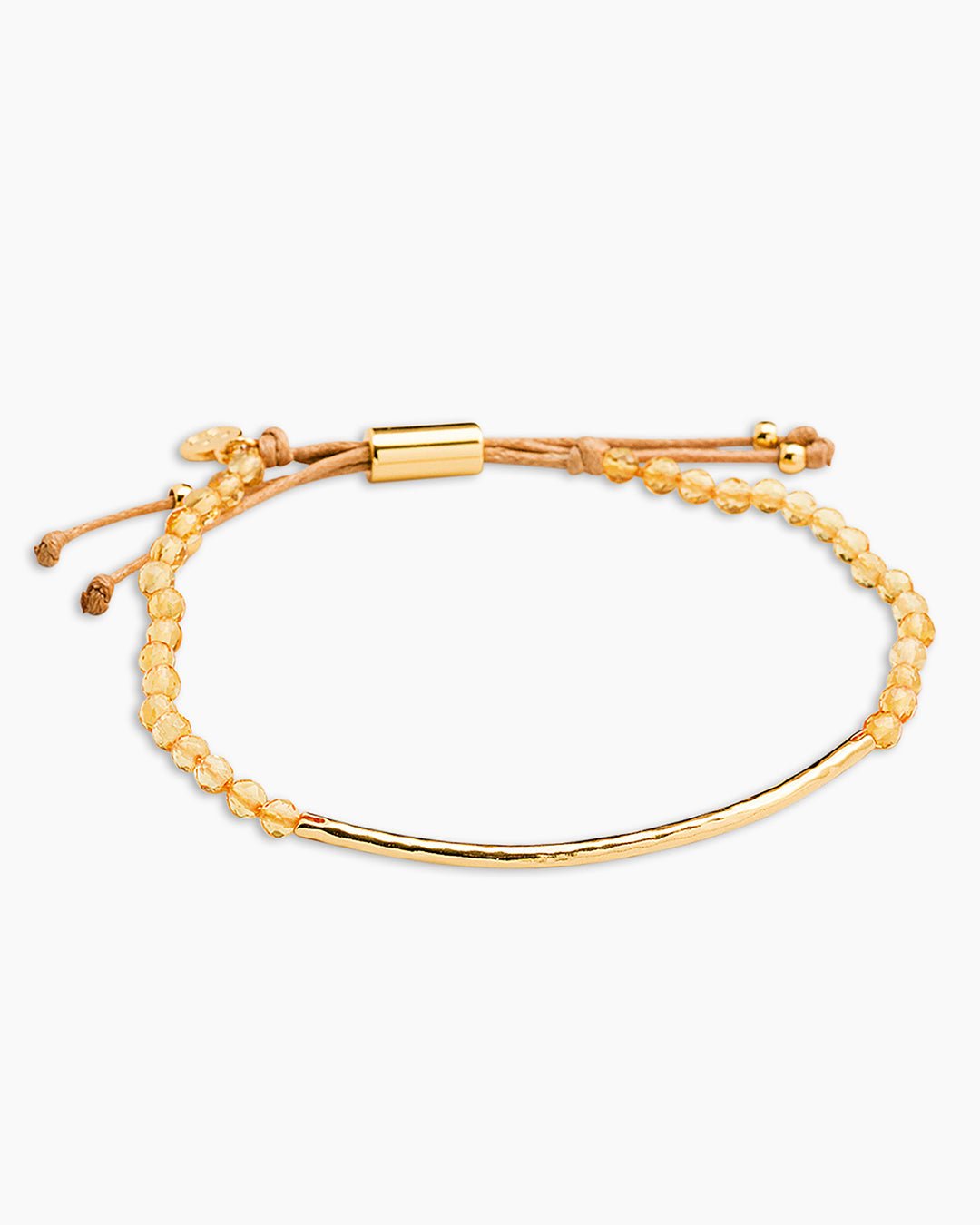 Power Gemstone Bracelet for Abundance || option::Gold Plated, Citrine