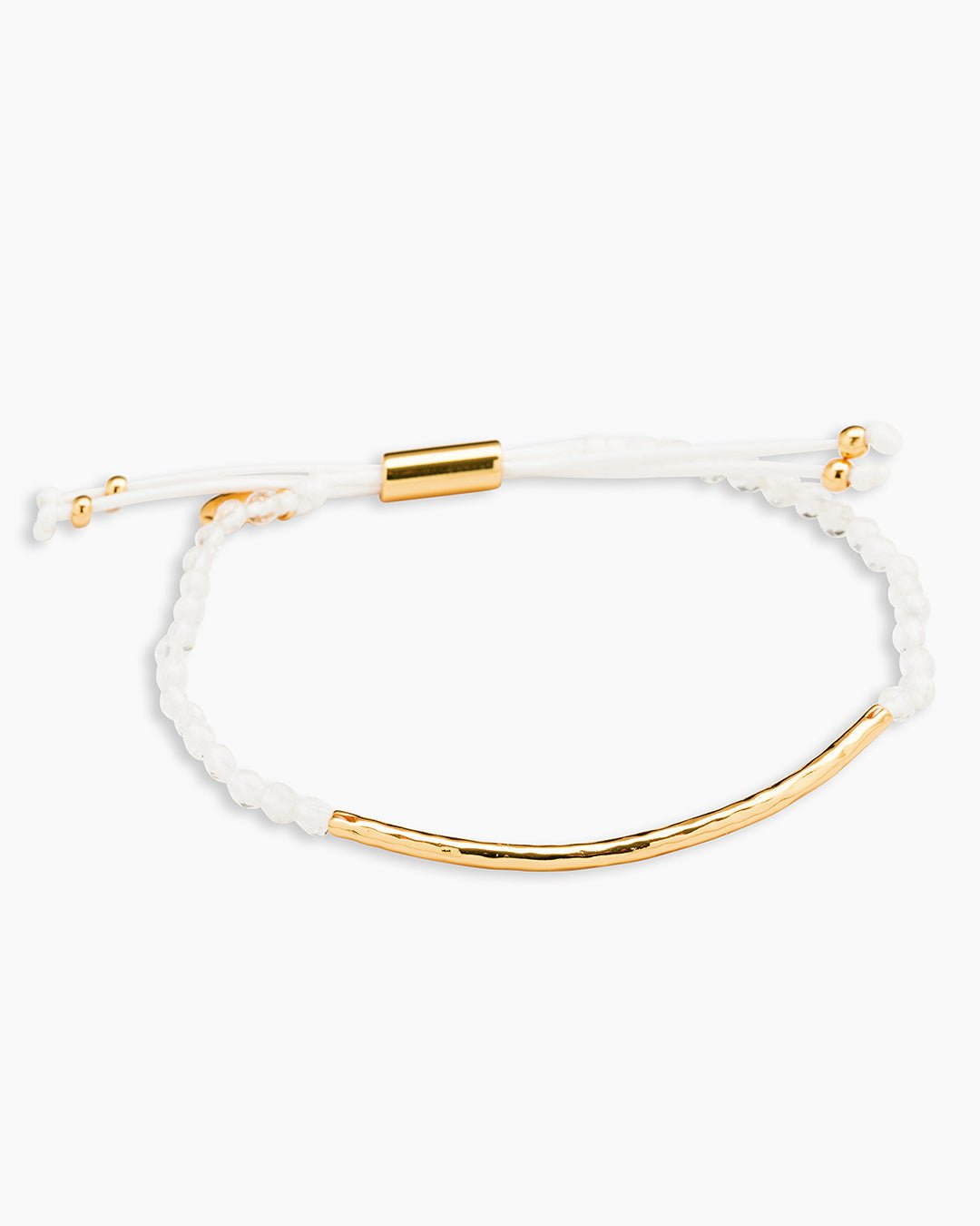 Power Gemstone Bracelet for Clarity || option::Gold Plated, Crystal Quartz