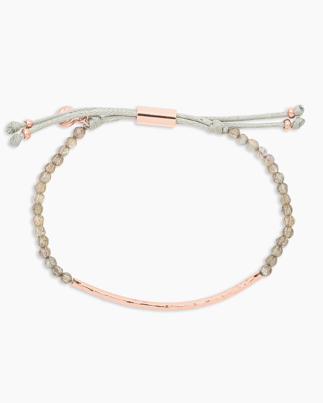 RosePower Gemstone Bracelet for Balance || option::Rose Gold Plated, Labradorite