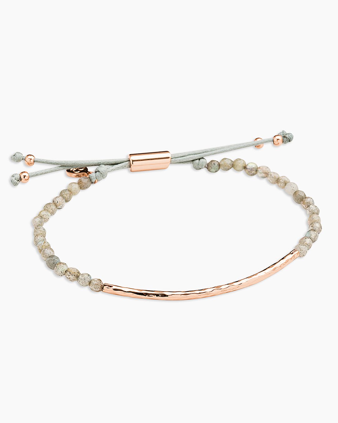 RosePower Gemstone Bracelet for Balance || option::Rose Gold Plated, Labradorite