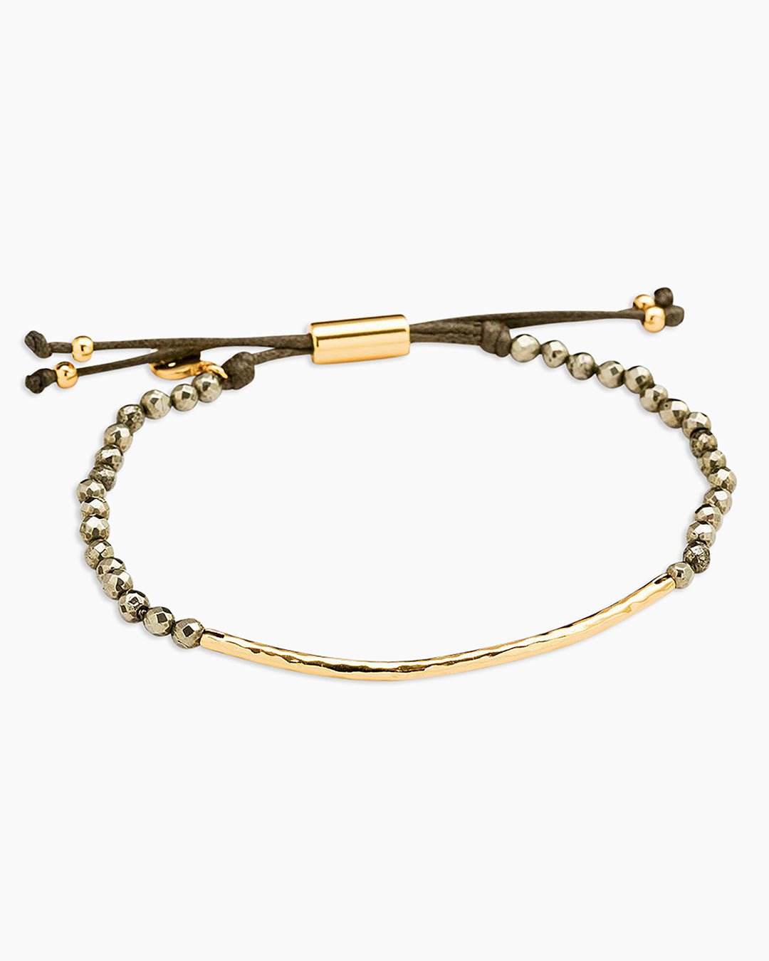 Power Gemstone Bracelet for Strength || option::Gold Plated, Pyrite