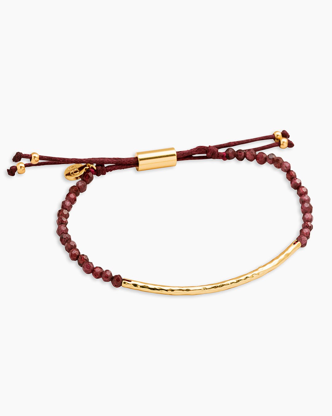 Power Gemstone Bracelet for Energy || option::Gold Plated, Garnet
