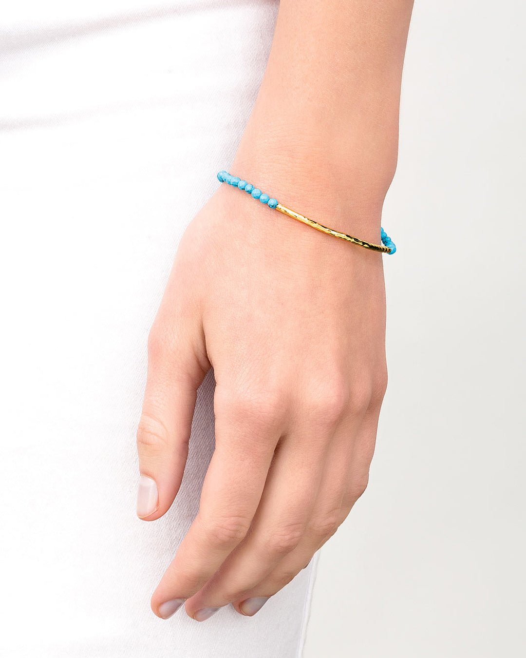 Power Gemstone Bracelet For Healing || option::Gold Plated, Turquoise