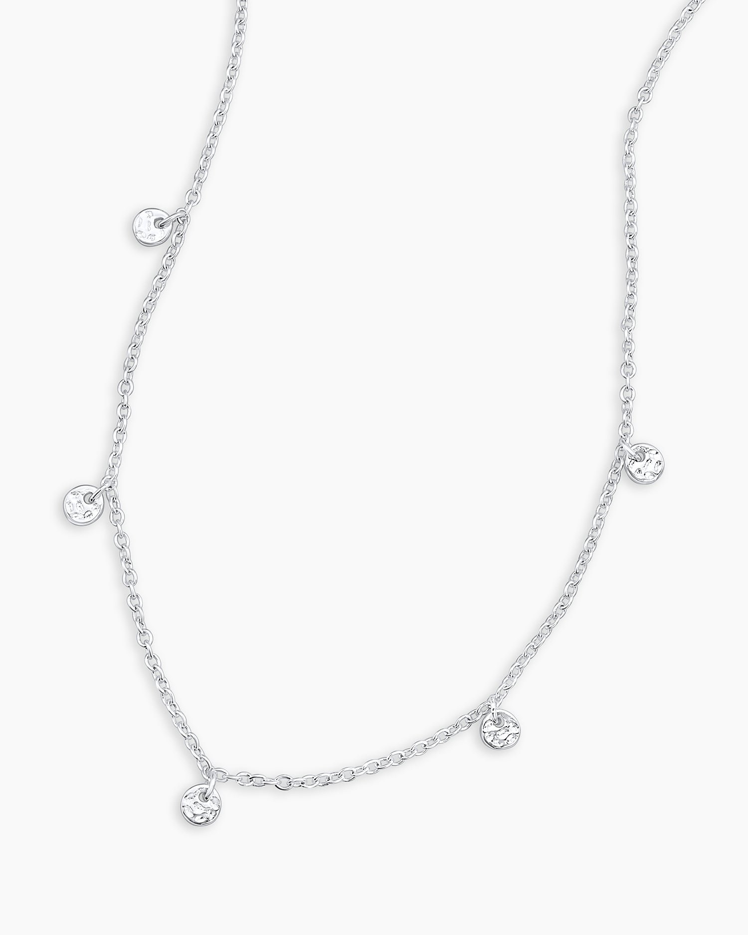Silver Plated Choker, 5 Disc Choker || option::Silver Plated