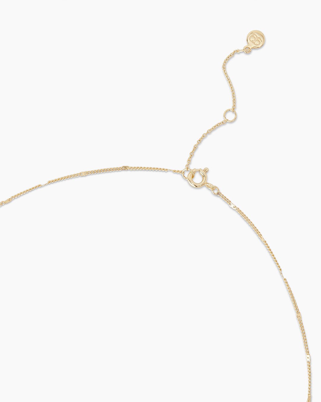 Power Gemstone Birthstone Coin Necklace || option::Gold Plated, Aquamarine