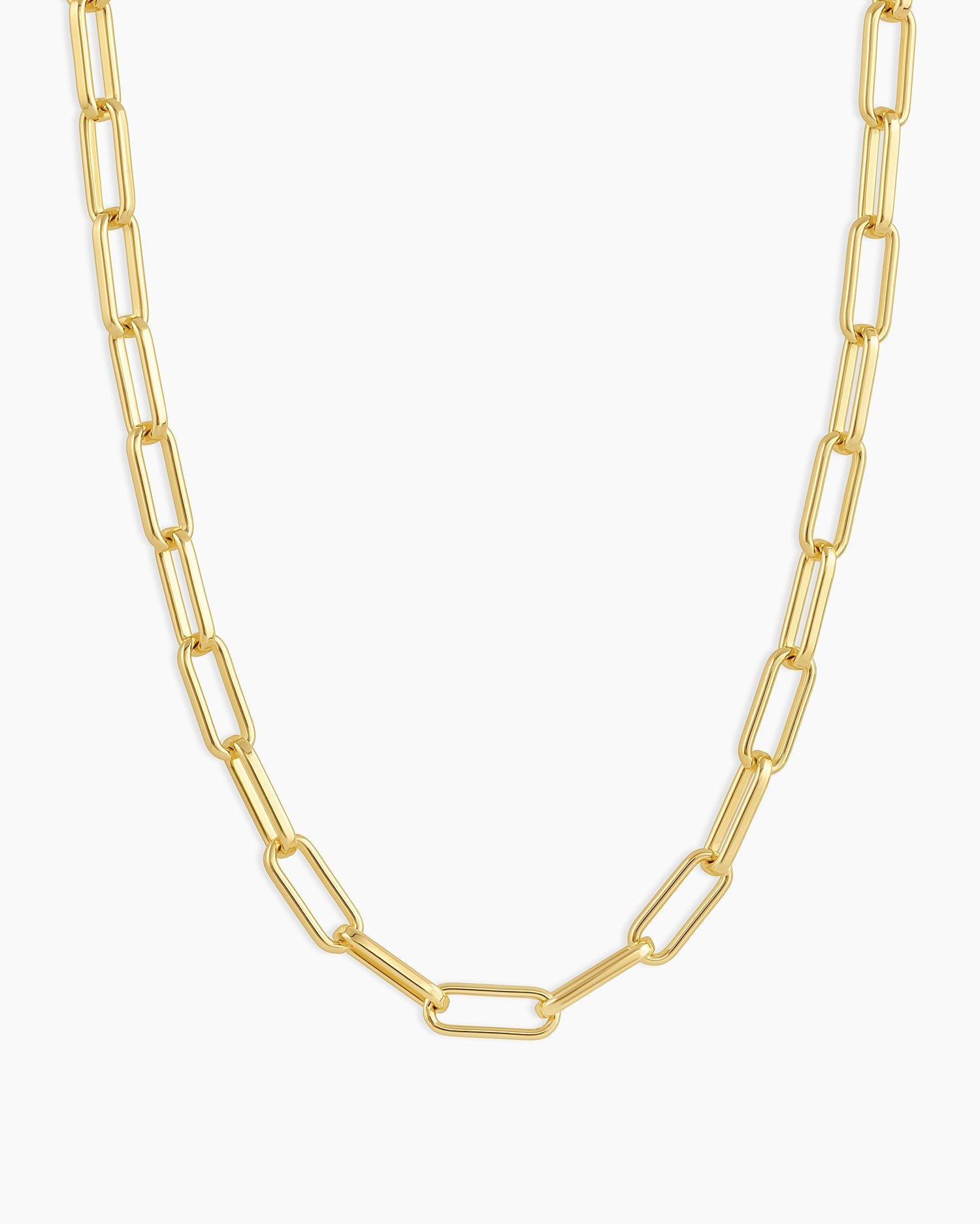 Parker Necklace Paperclip Necklace || option::18 in., Gold Plated