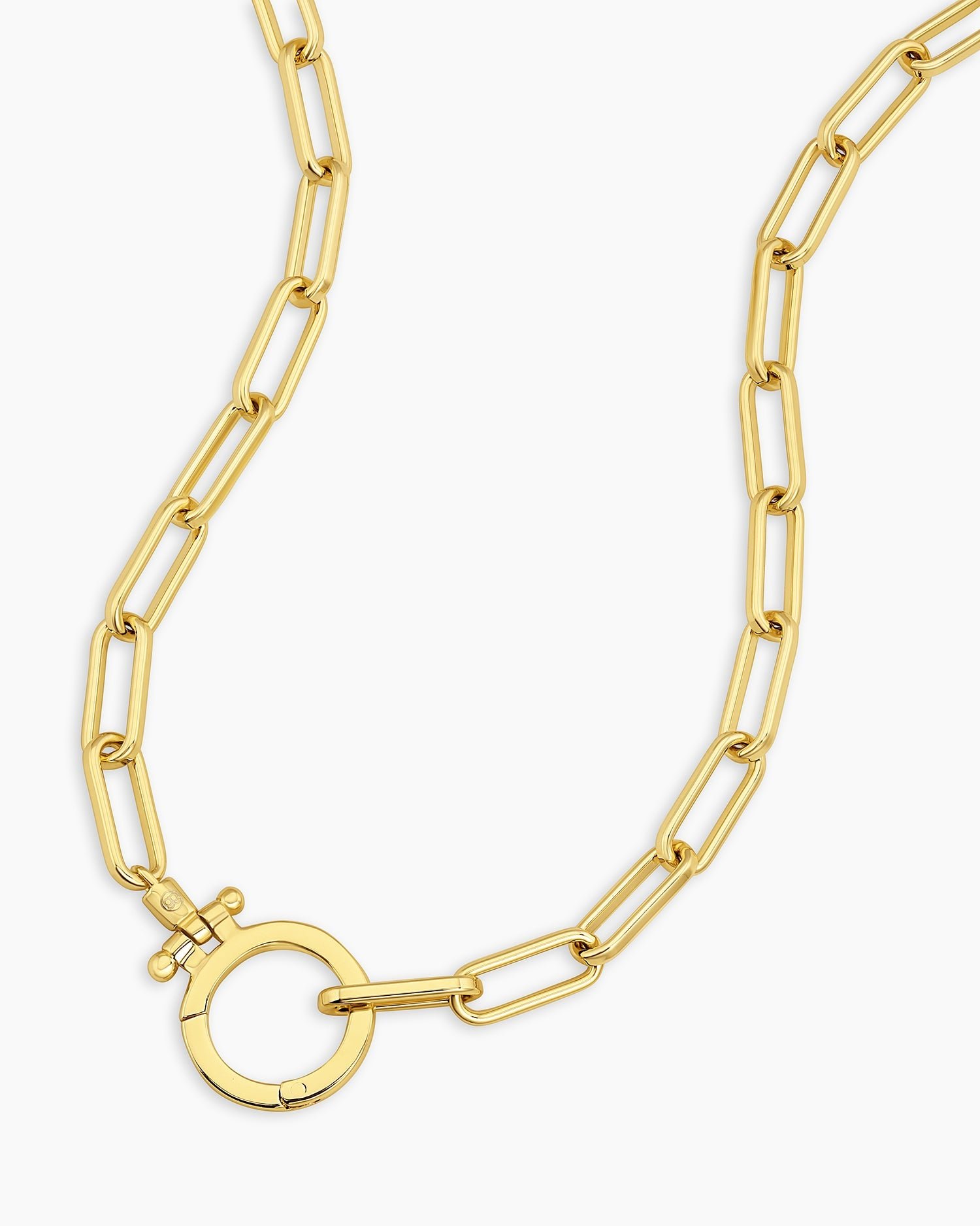 Parker Necklace Paperclip Necklace || option:: 18in., Gold Plated