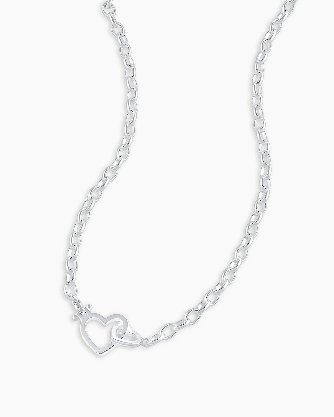 Parker Heart Necklace || option::Silver Plated