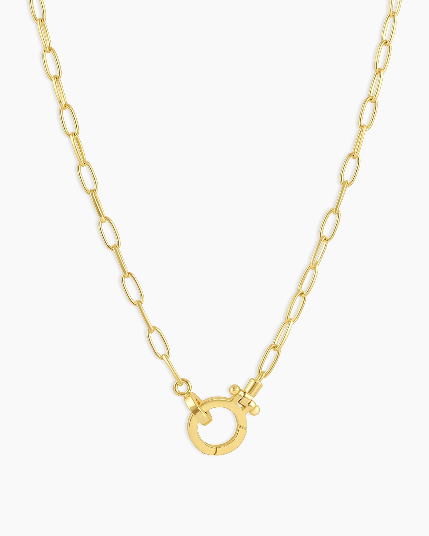 Parker Mini Necklace  chain link necklace || option::Gold Plated