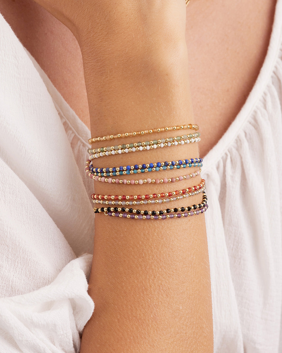 Power Gemstone Brooks Bracelet for Compassion || option::18k Gold Plated, Rhodochrosite - Compassion