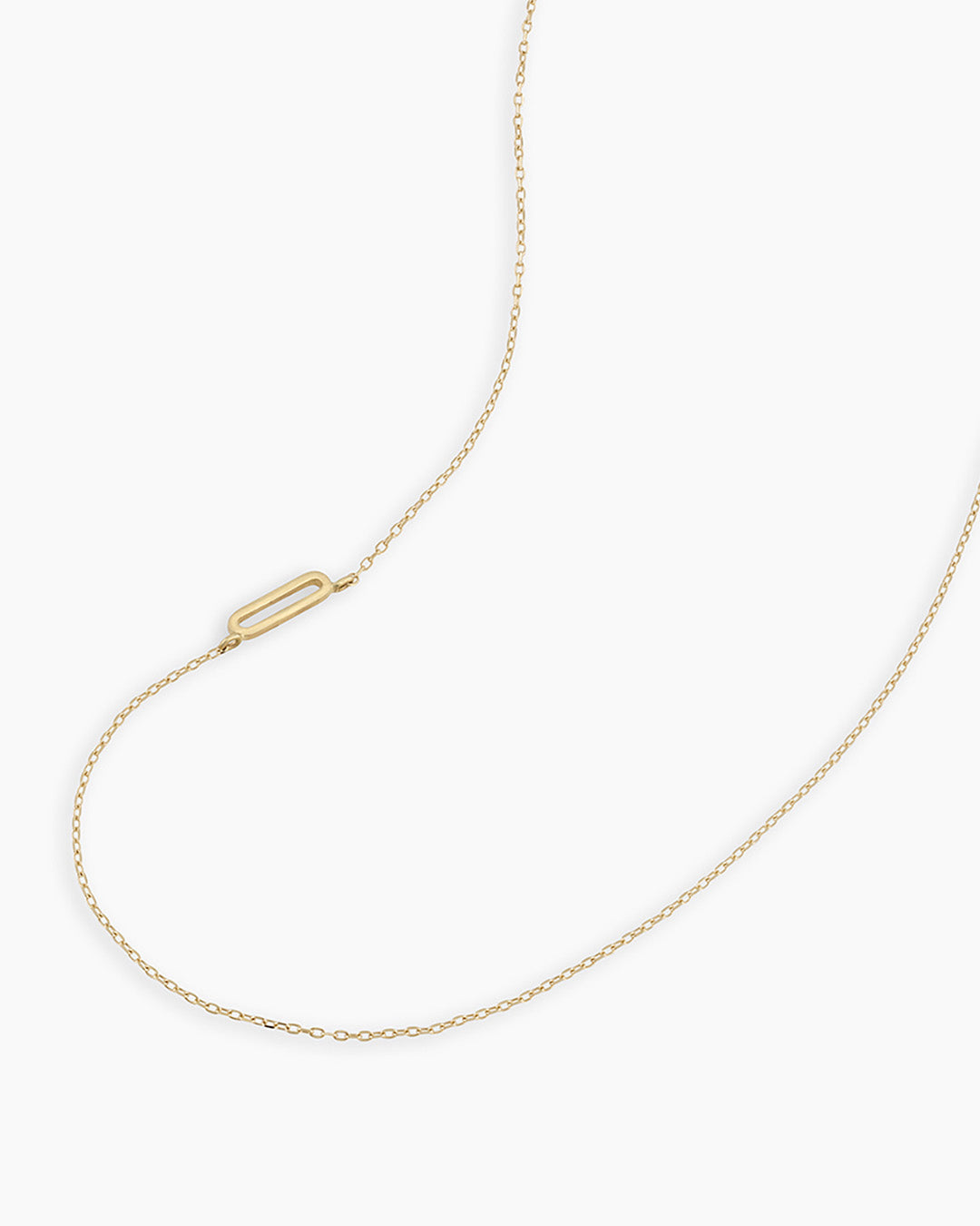 Alphabet Necklace  || option::14k Solid Gold, O
