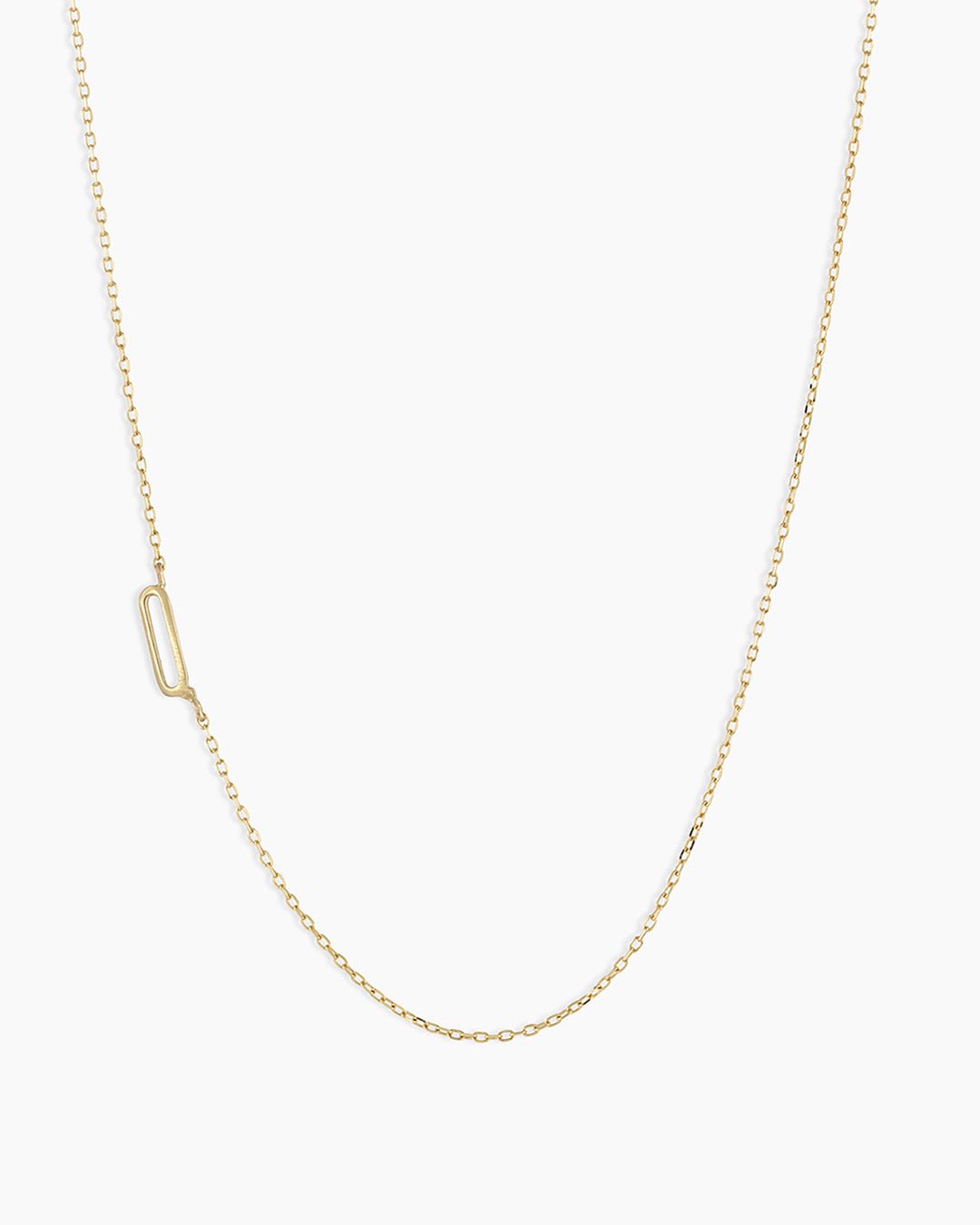Alphabet Necklace  || option::14k Solid Gold, Q