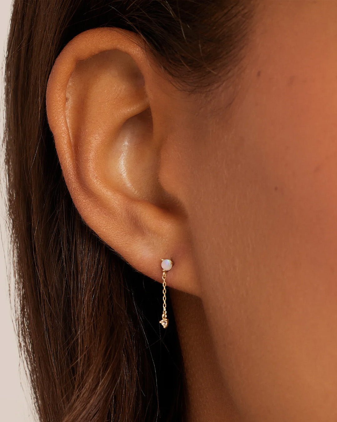 Morganite Earring || option::14k Solid Gold