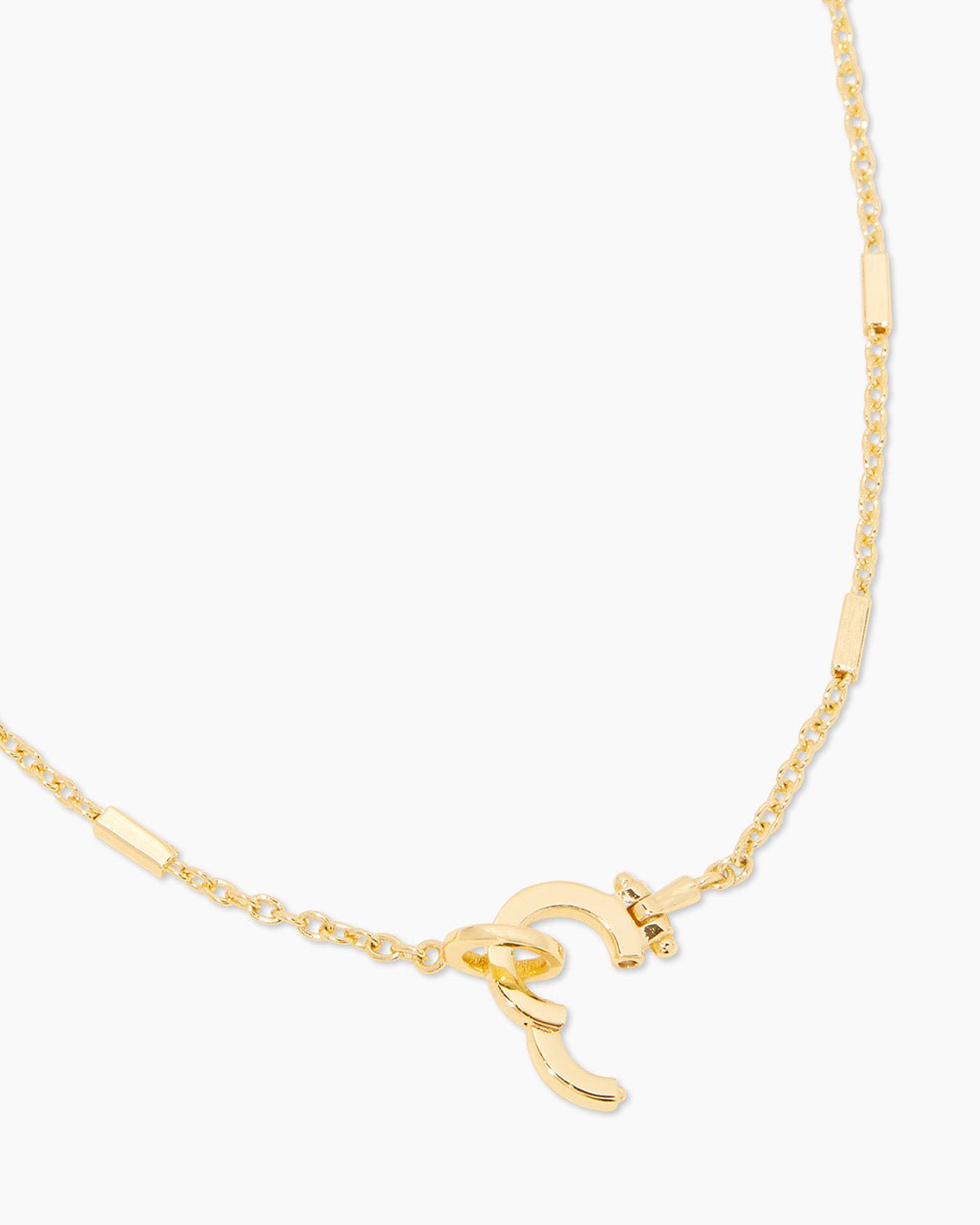 Tatum Necklace Textured chain necklace || option::Gold Plated