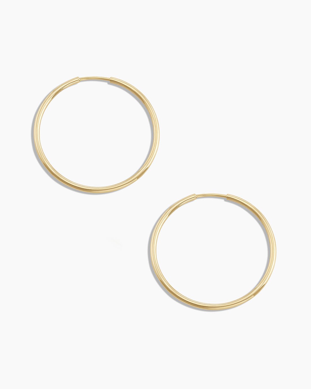 Classic Gold Hoop || option::14k Solid Gold, 22mm, Pair