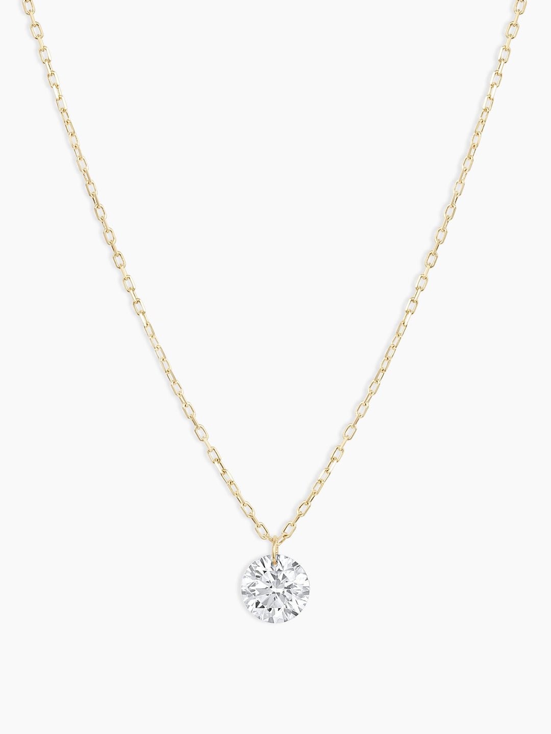 Floating Diamond Statement Necklace || option::18k Solid Gold