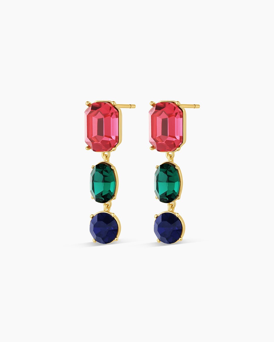  Lexi OctagonDrop Earring || option::Gold Plated
