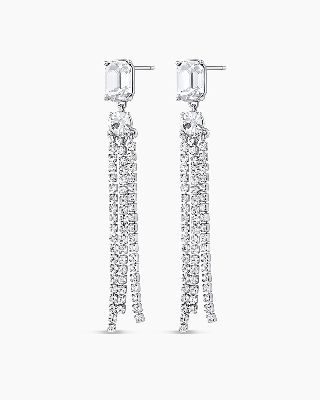 Kingston Tiered Earring || option::White Crystal