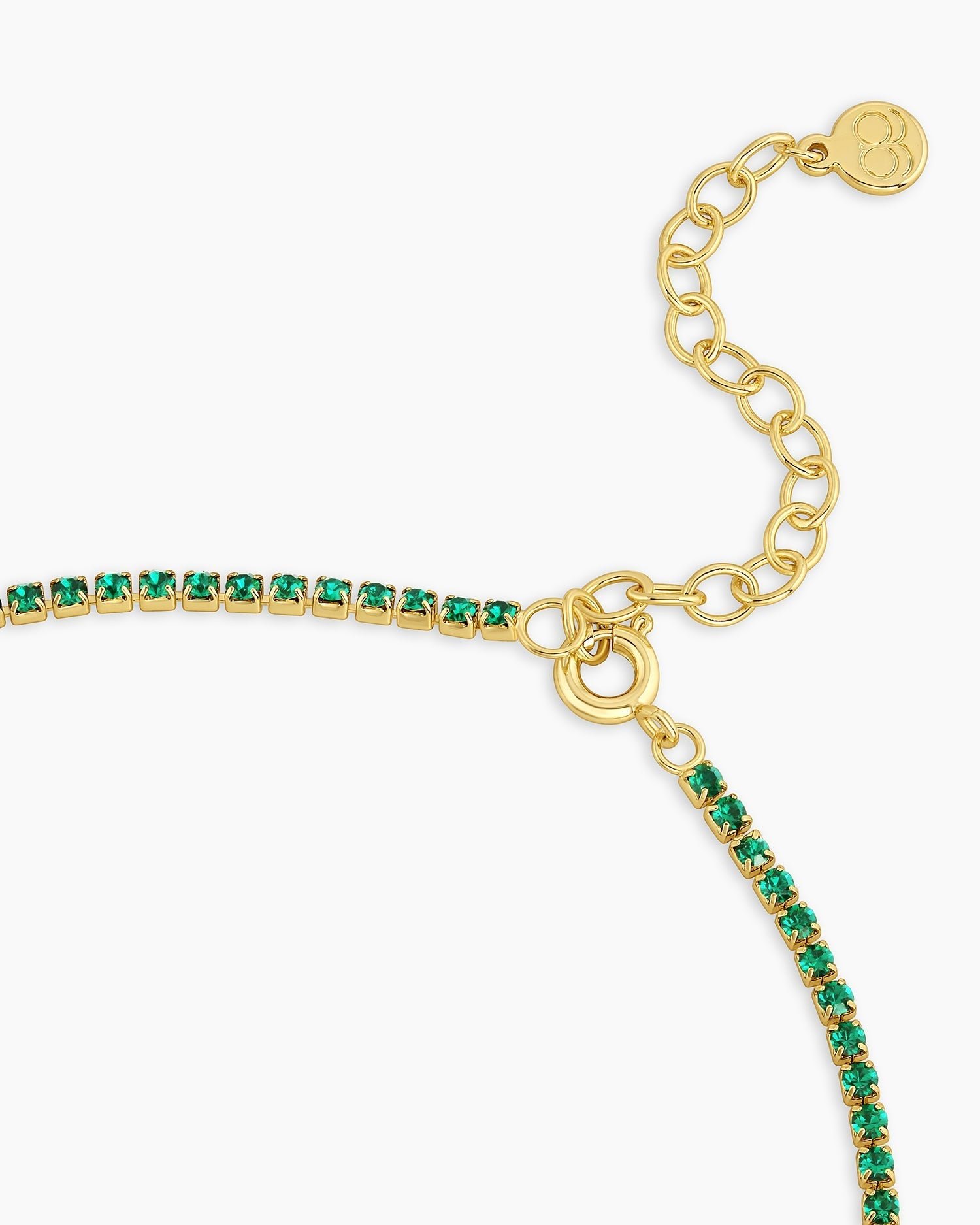 Lexi NecklaceEmerald || option::Gold Plated, Emerald