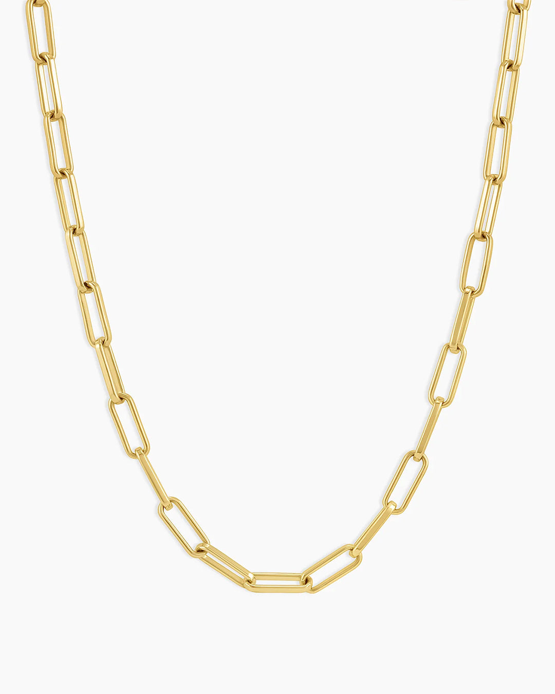 Parker Necklace Paperclip Necklace || option::20 in., 18k Gold Plated