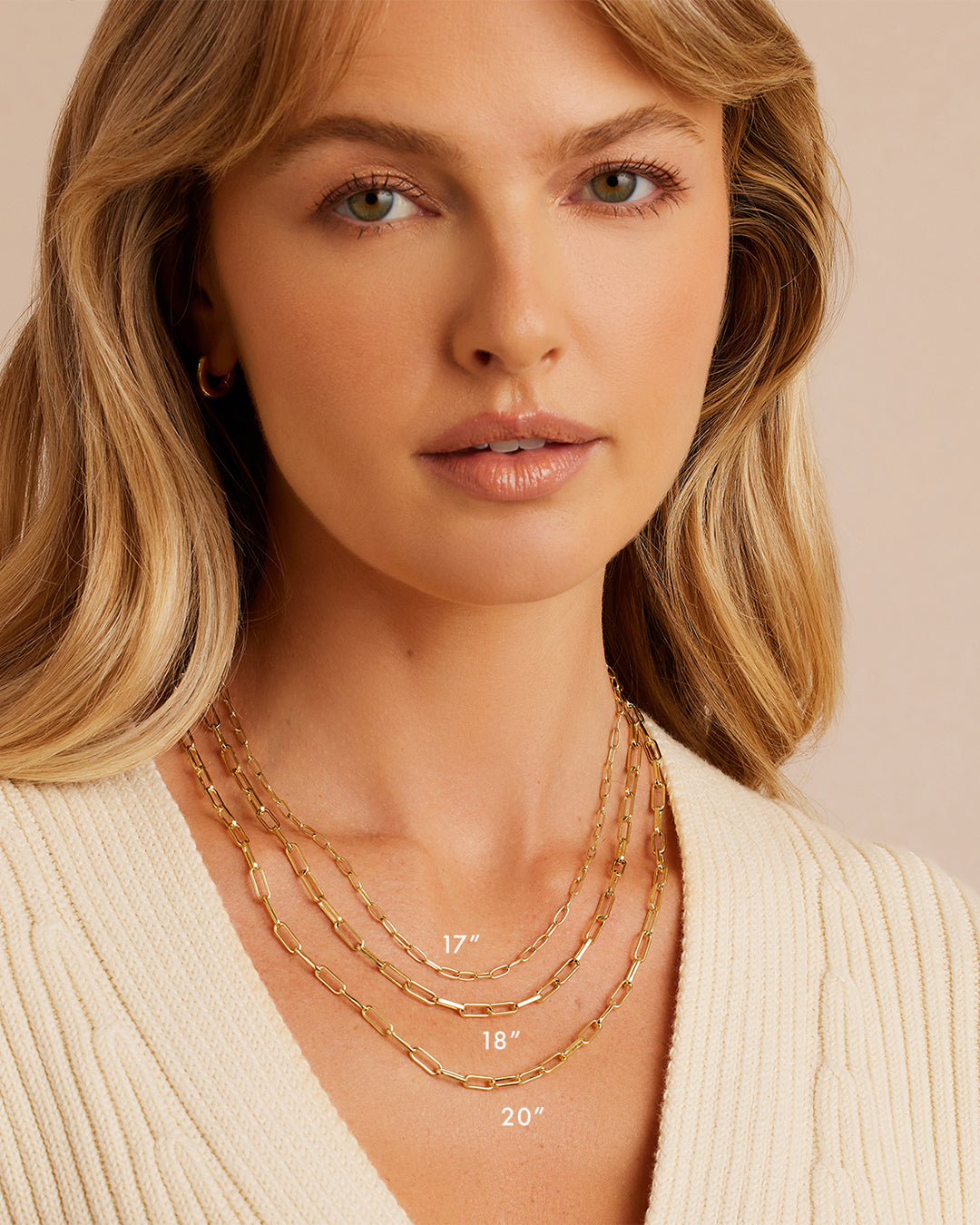 Paperclip Gold Necklace 20″ 4.5mm – David Levy Diamonds and Fine Jewels