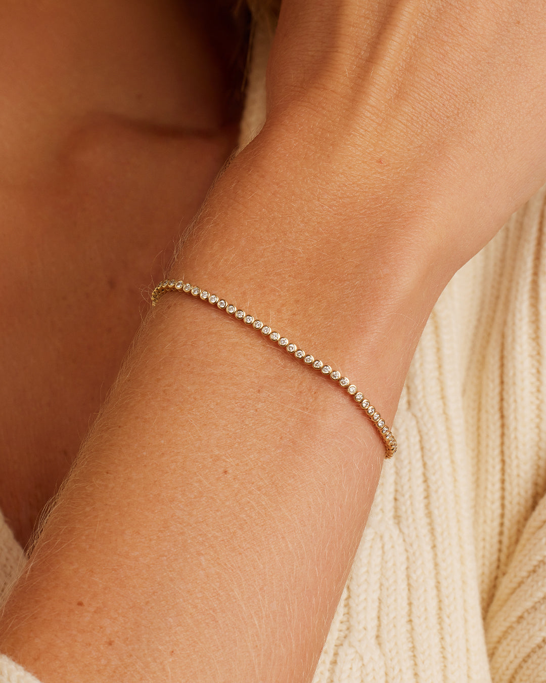 14k Gold Diamond Tennis Bracelet