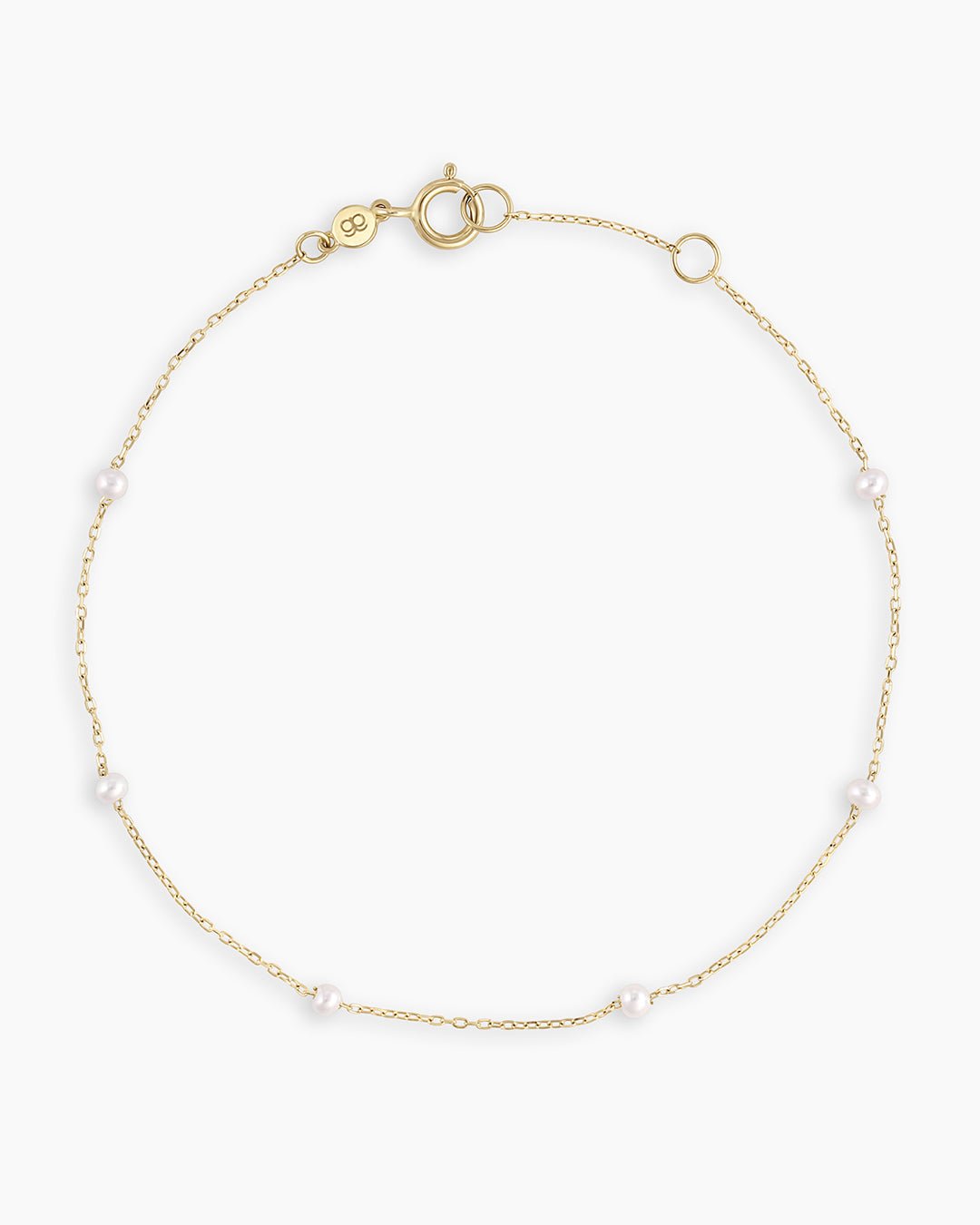 Pearl Newport Bracelet || option::14k Solid Gold, Pearl - June