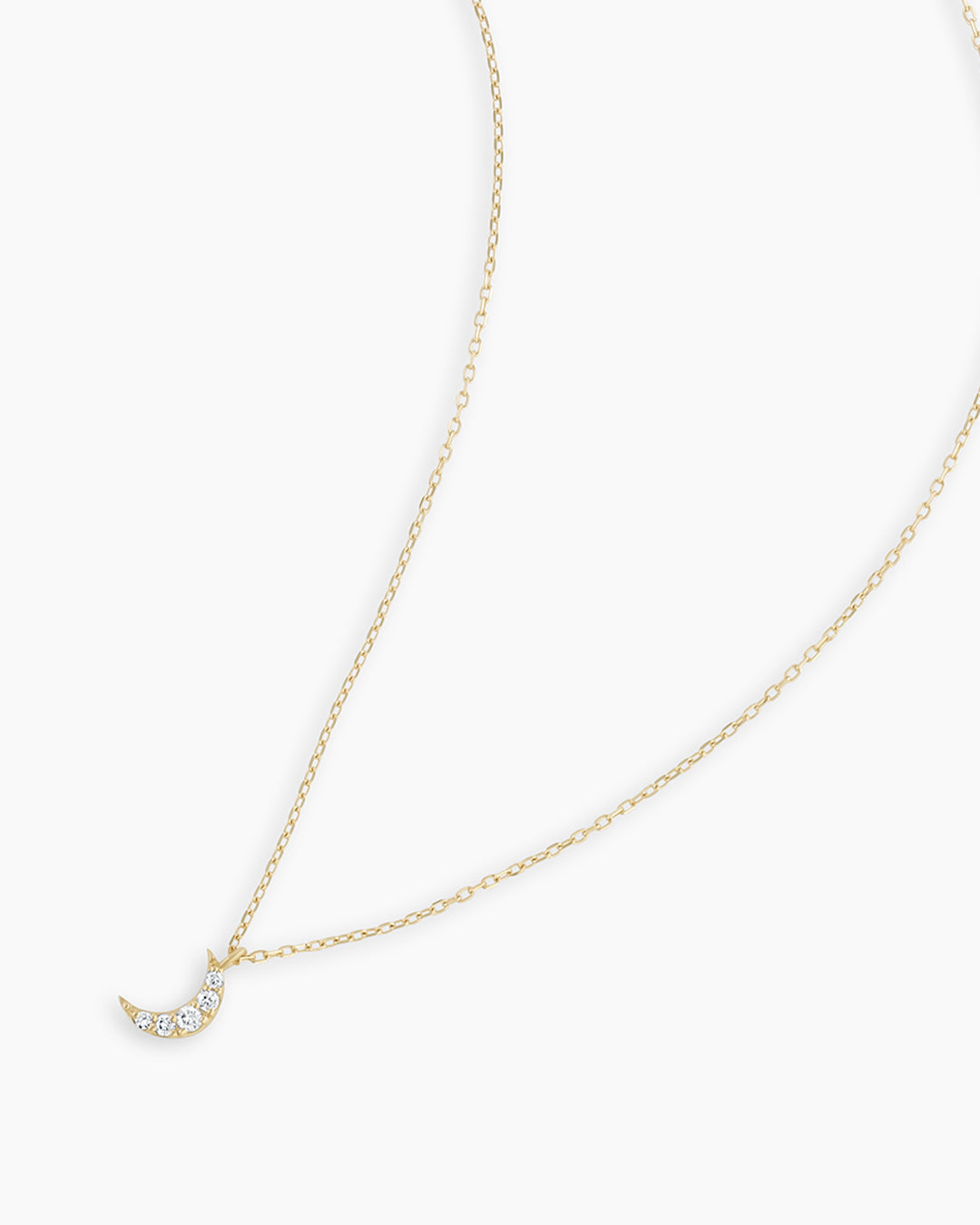 Oxidised Silver Unwind Moon Pendant with Box Chain – GIVA Jewellery