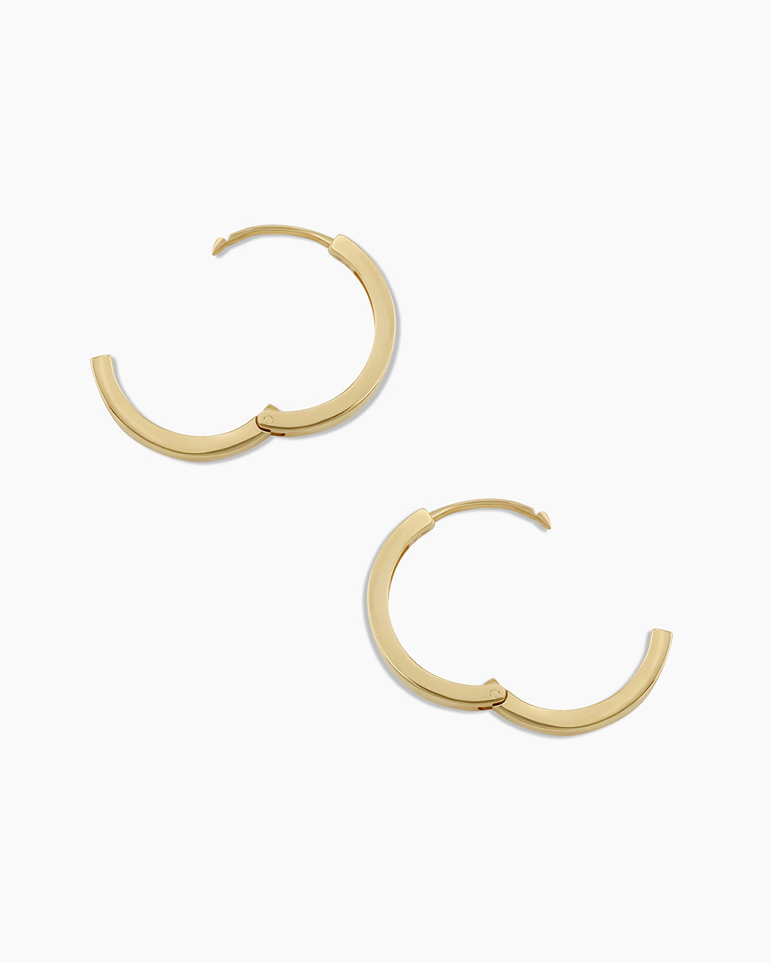 14K Yellow Gold Twist Reversible Hoop Earrings | Factory Direct Jewelry