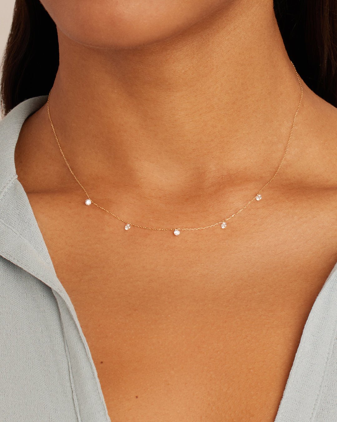Floating Diamond Flutter Necklace – gorjana