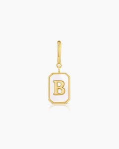 Initial Letter Charms - Gold Plated Mini Alphabet Charms for Bracelet B