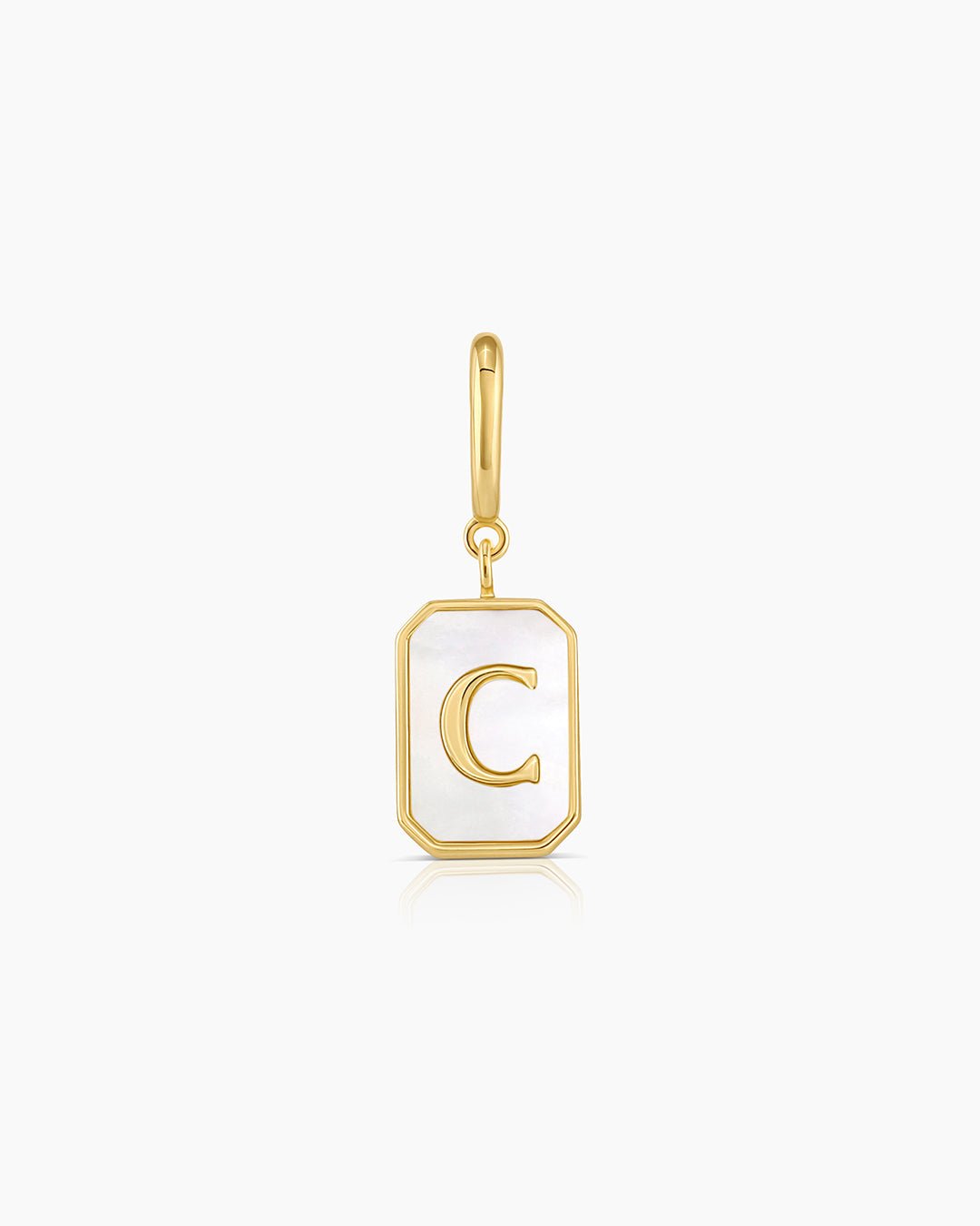 Vintage Alphabet Parker Charm #C || option::Gold Plated, C