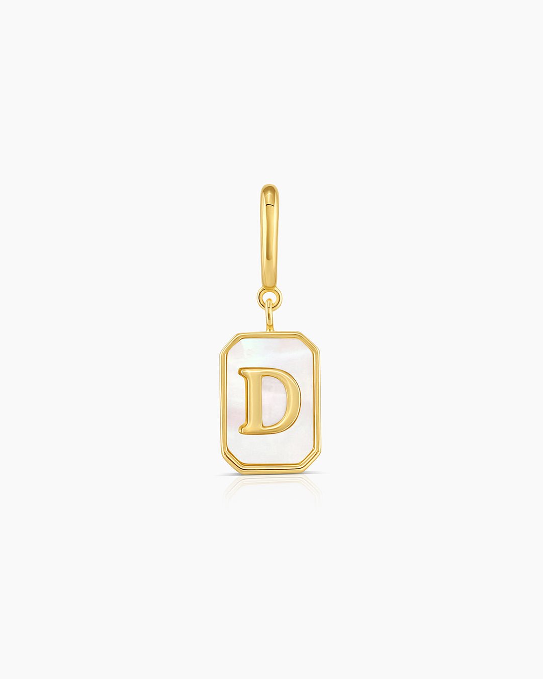 Vintage Alphabet Parker Charm #D || option::Gold Plated, D