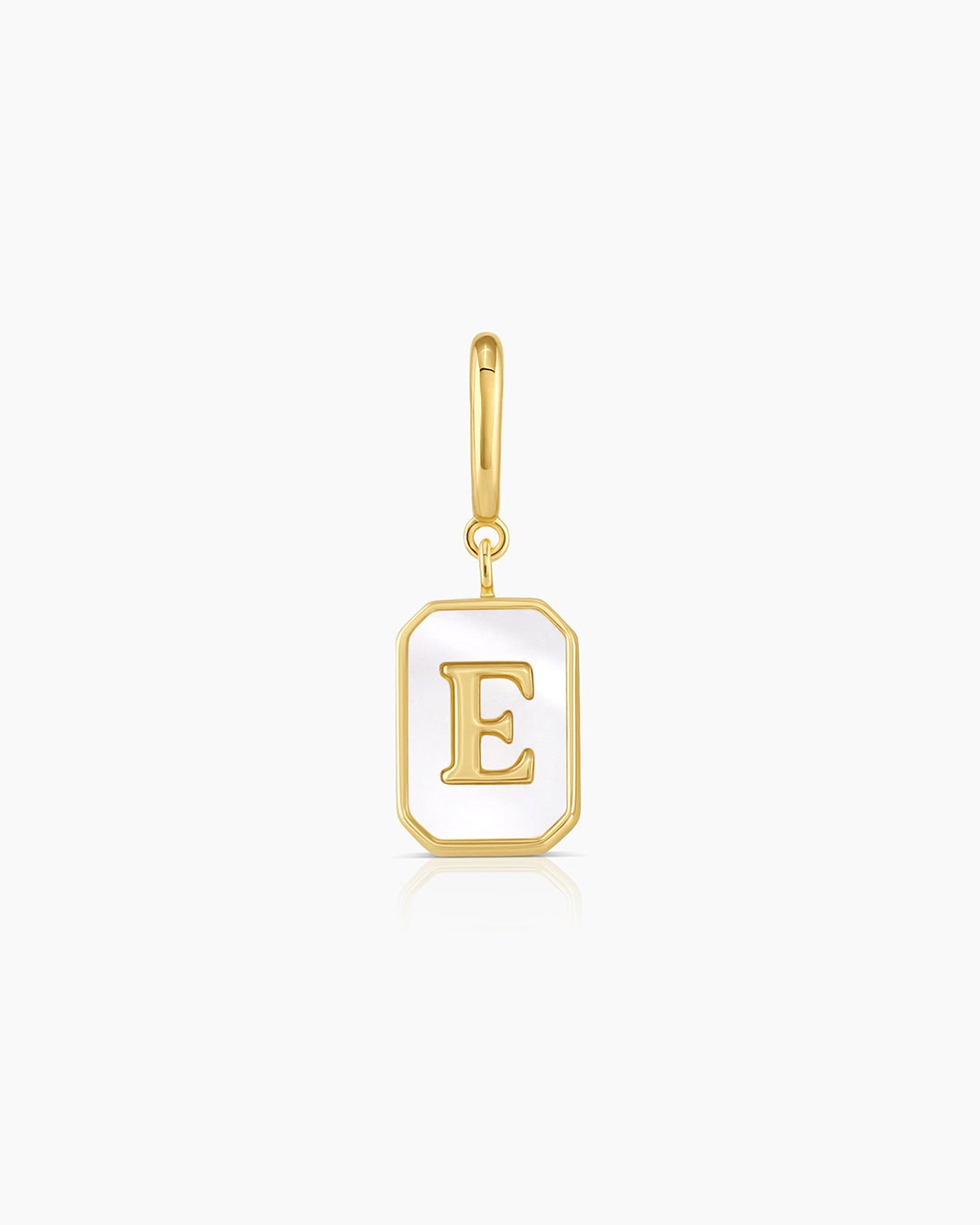 Vintage Alphabet Parker Charm #E || option::Gold Plated, E