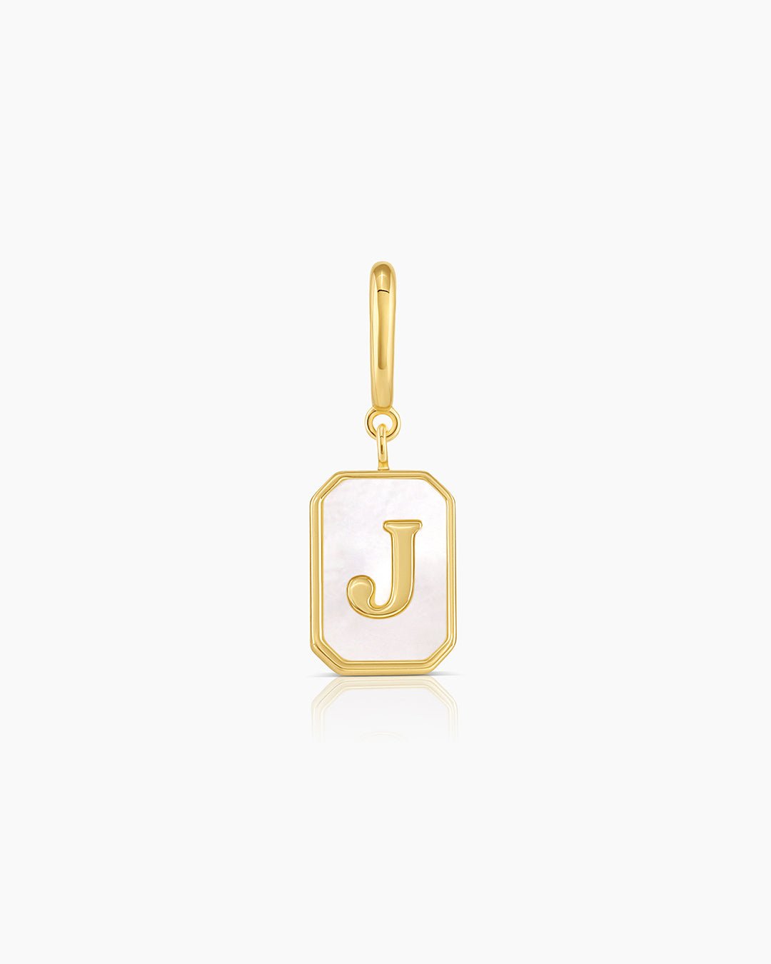 Vintage Alphabet Parker Charm #J || option::Gold Plated, J