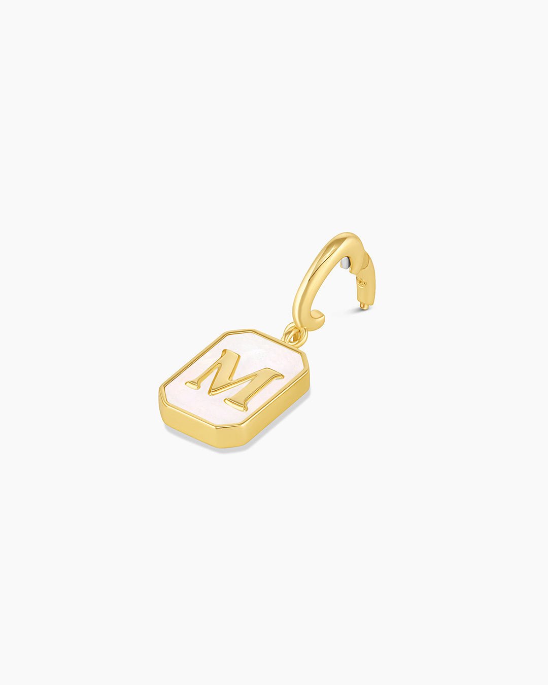 Vintage Alphabet Parker Charm #M || option::Gold Plated, M