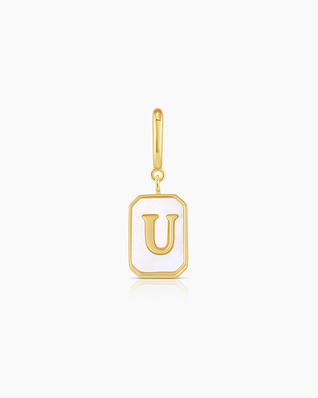 Vintage Alphabet Parker Charm #U || option::Gold Plated, U