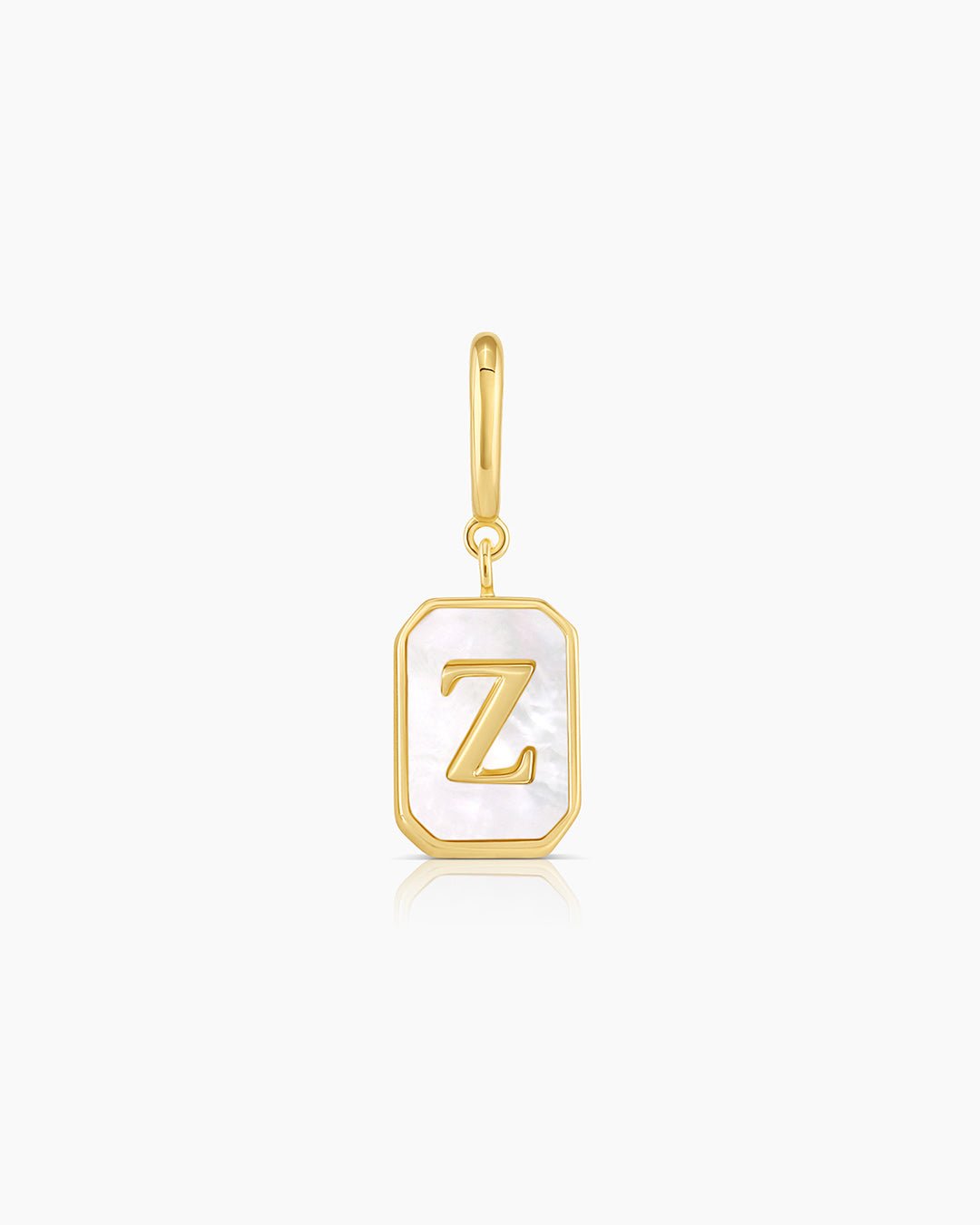 Vintage Alphabet Parker Charm #Z || option::Gold Plated, Z