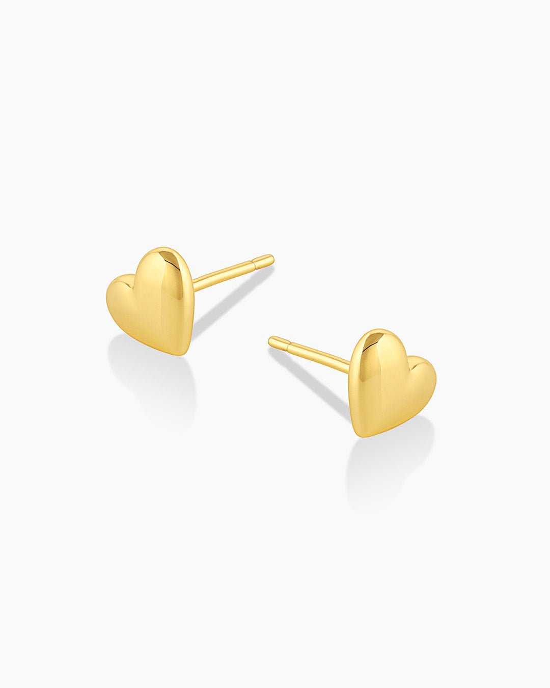 Lou Heart Studs || option::Gold Plated